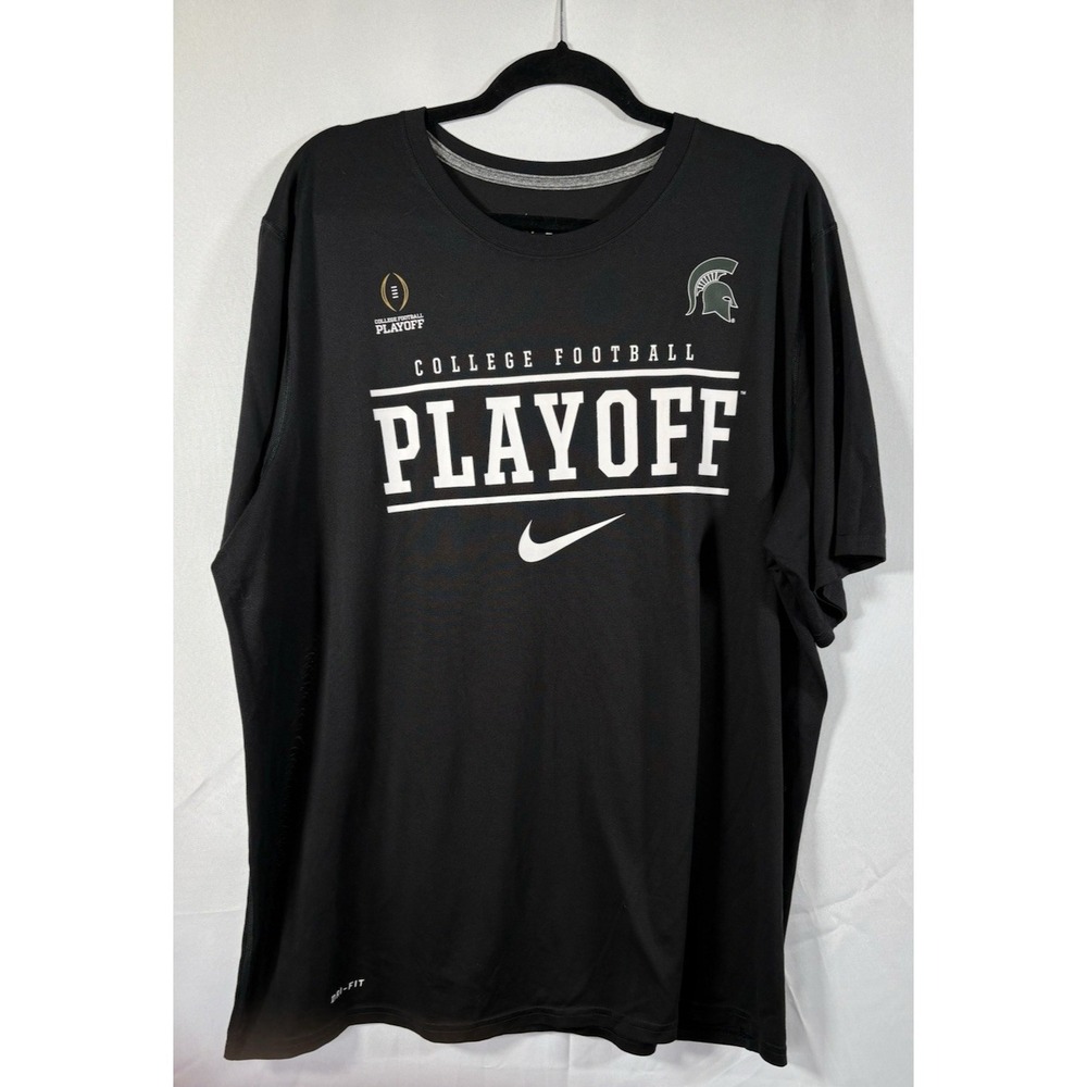 Nike dri-fit t-shirt size 2XL michigan state spartans football playoffs